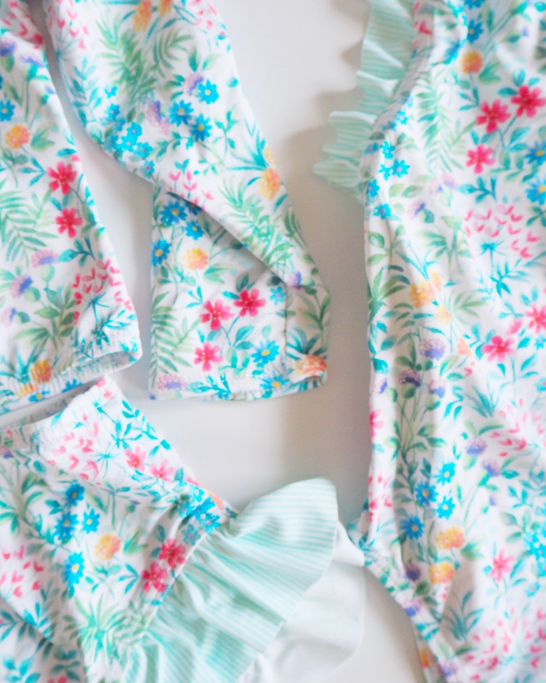 MICHELL×Pukatuka★SummerFloral-Swimwear(2A~10A)の画像