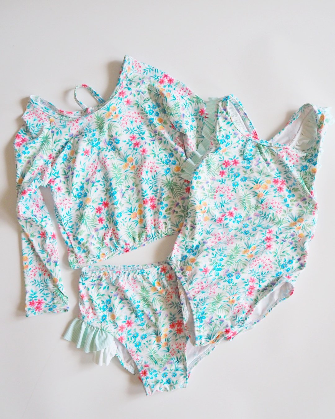 MICHELL×Pukatuka★SummerFloral-Swimwear(2A~10A)の画像