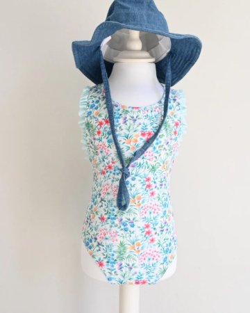 MICHELL×Pukatuka★SummerFloral-Swimwear(2A~10A)の画像