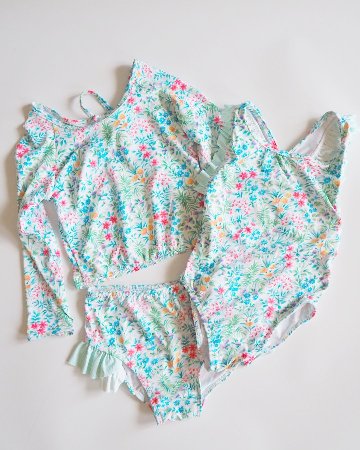MICHELL×Pukatuka★SummerFloral-Swimwear(2A~10A)の画像