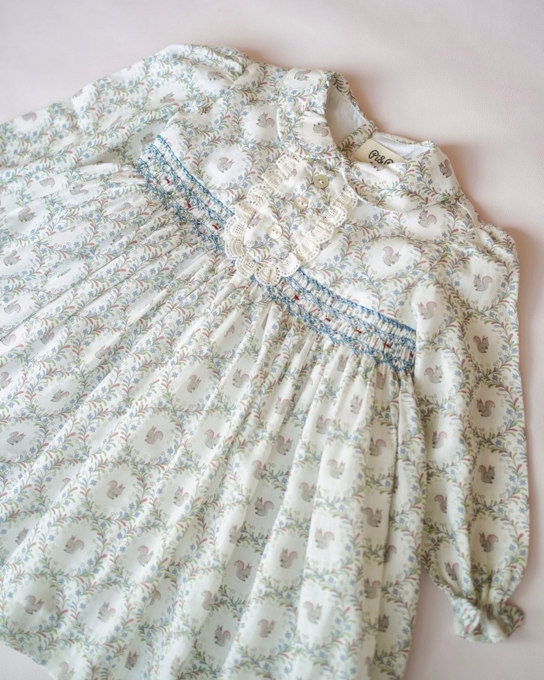 【LAST ONE/4A】pi&pa★Squirrelスモッキングドレス(2A~10A)の画像