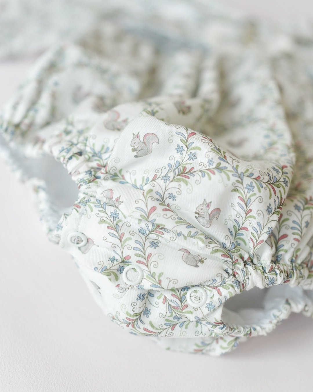 【LAST ONE/18m】pi&pa★Squirrelスモッキングロンパース(12m~18m)の画像