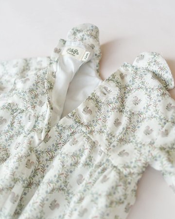 【LAST ONE/18m】pi&pa★Squirrelスモッキングロンパース(12m~18m)の画像