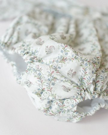 【LAST ONE/18m】pi&pa★Squirrelスモッキングロンパース(12m~18m)の画像