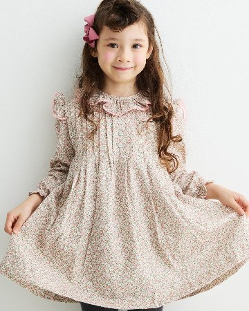 pi&pa★Jimenaピンクタックドレス(2A~10A)の画像