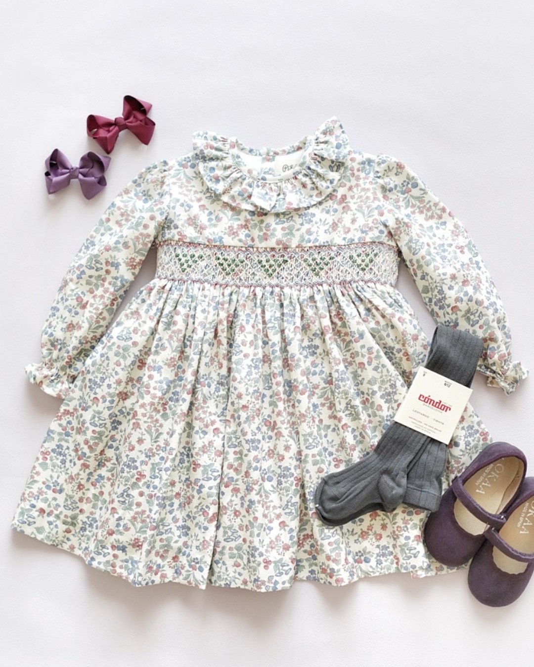 pi&pa★Valeriaスモッキングドレス(2A~10A)の画像