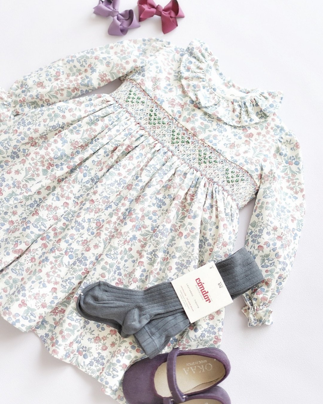 pi&pa★Valeriaスモッキングドレス(2A~10A)の画像