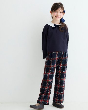 JOMilano★ガールズホワイトカラーリボントップス(3A~10A)の画像