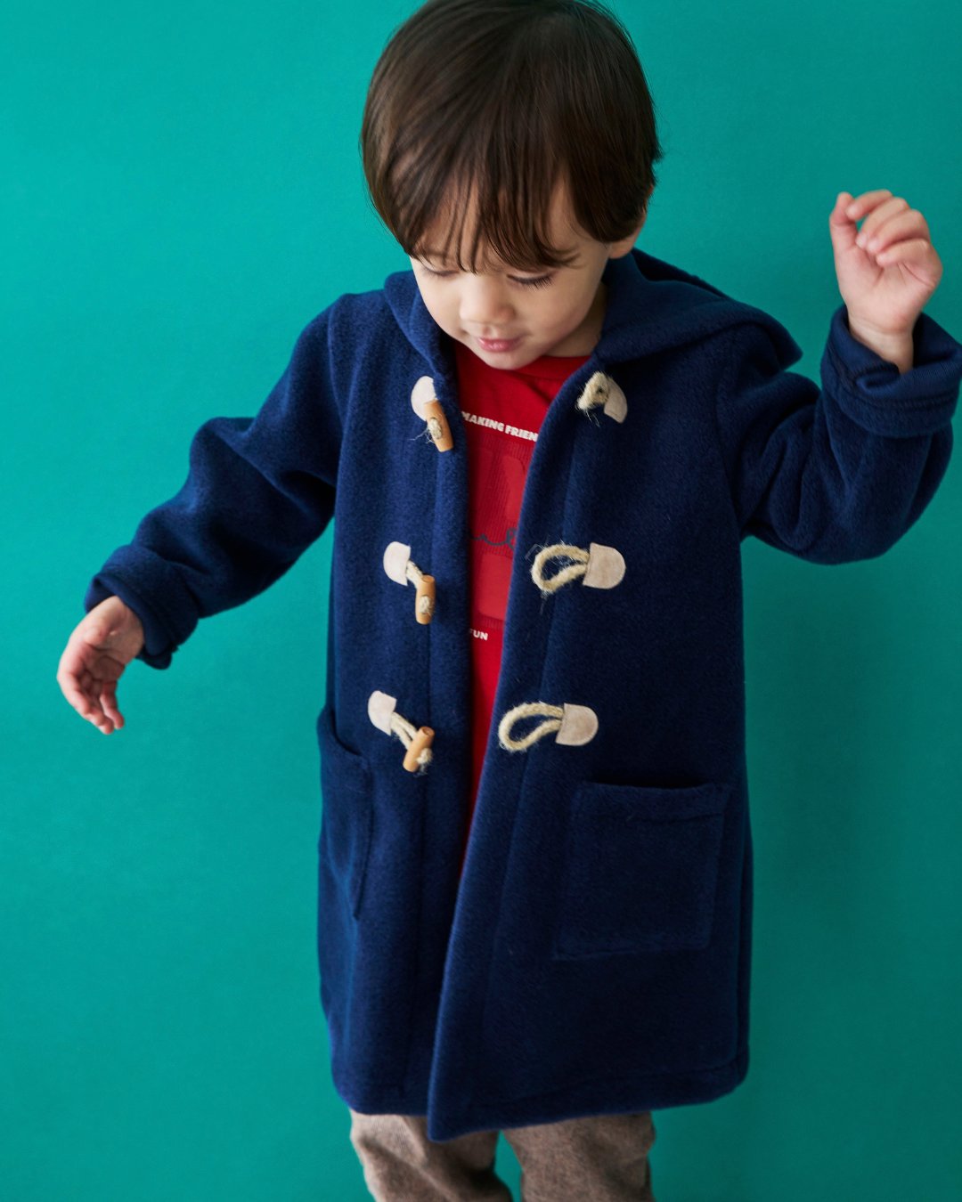 JOMilano★ダッフルフリースコート(2A~10A)の画像