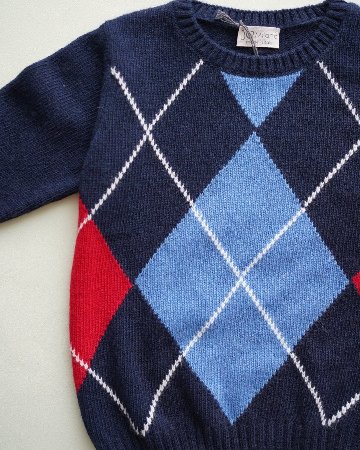 JOMilano★カシミヤ混アーガイルセーター(2A~10A)の画像