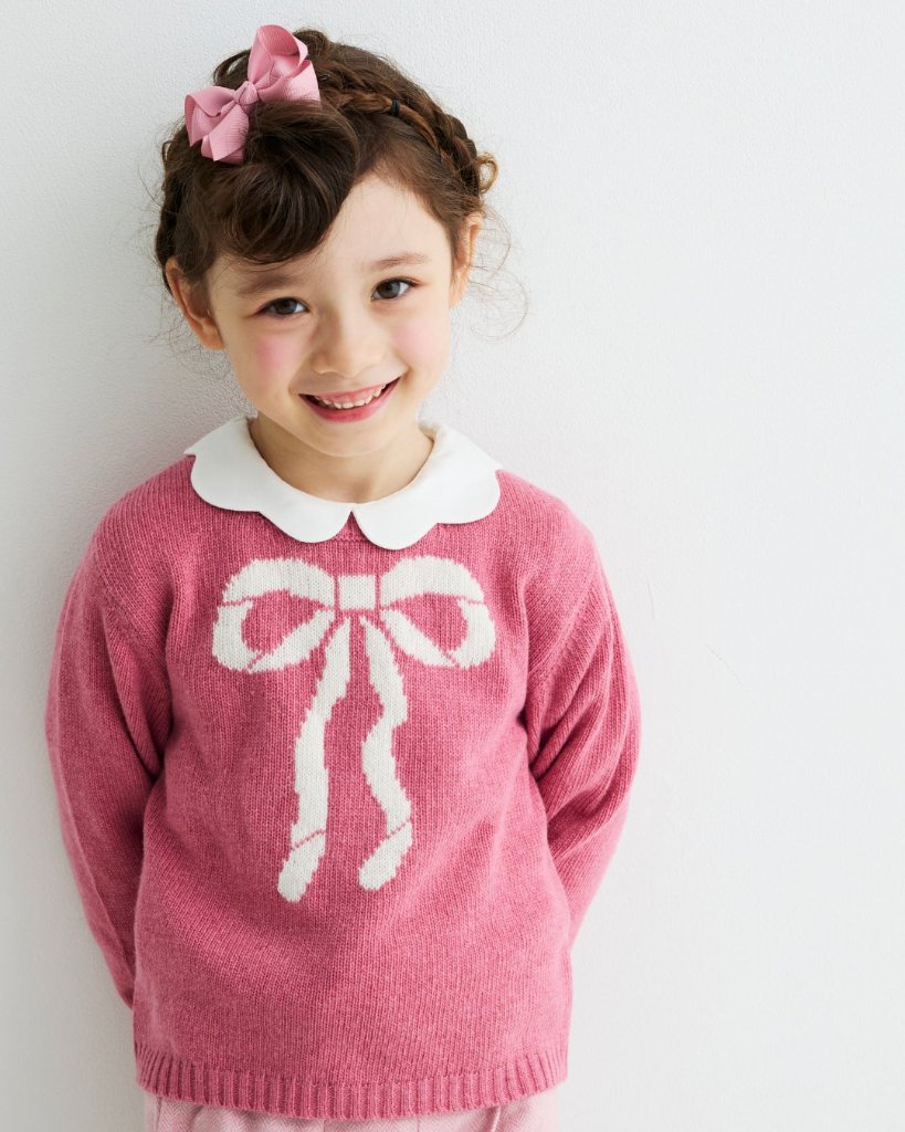 JOMilano★カシミヤ混ROSAリボンセーター(2A~10A)の画像