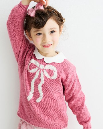 JOMilano★カシミヤ混ROSAリボンセーター(2A~10A)の画像