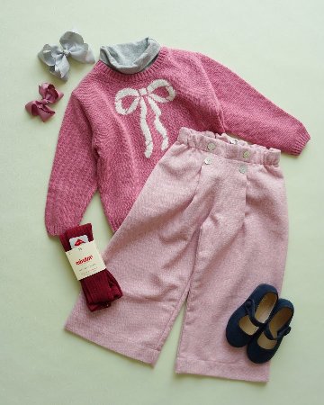 JOMilano★カシミヤ混ROSAリボンセーター(2A~10A)の画像