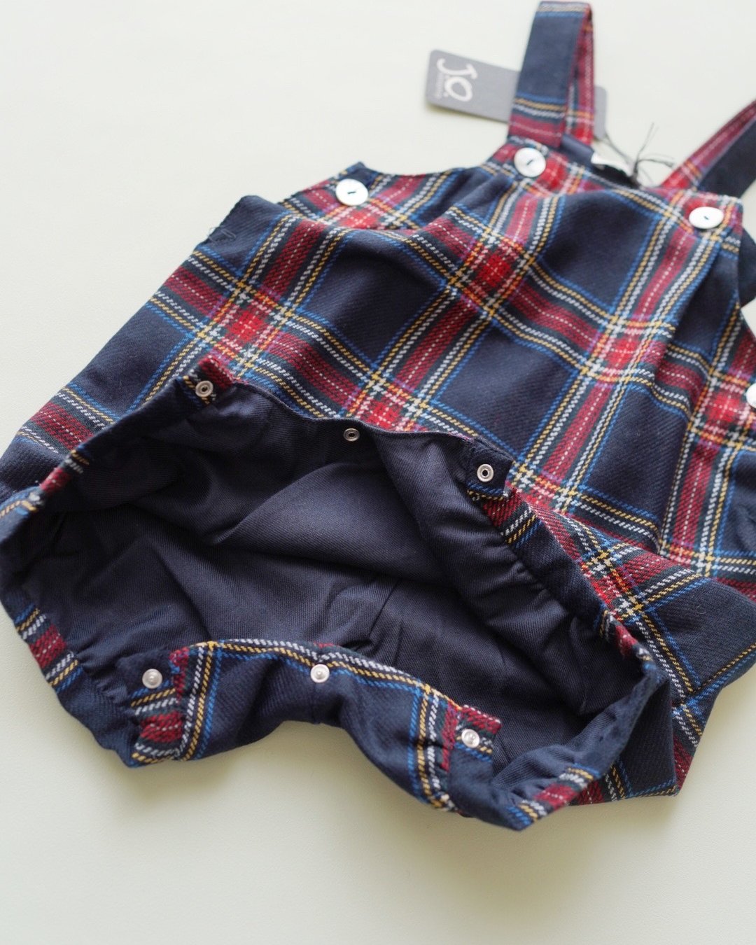 【Left/12m&18m】JOMilano★スコティッシュサロペット(12m~24m)の画像