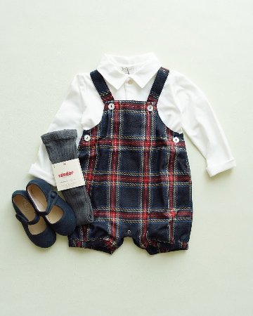 【Left/12m&18m】JOMilano★スコティッシュサロペット(12m~24m)の画像