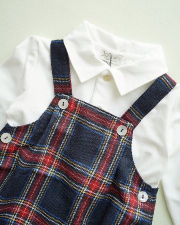 【Left/12m&18m】JOMilano★スコティッシュサロペット(12m~24m)の画像