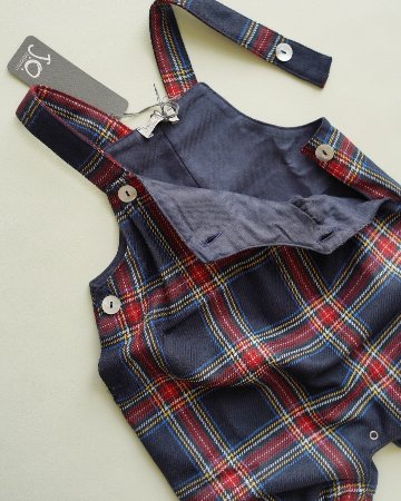 【Left/12m&18m】JOMilano★スコティッシュサロペット(12m~24m)の画像