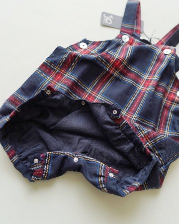 【Left/12m&18m】JOMilano★スコティッシュサロペット(12m~24m)の画像