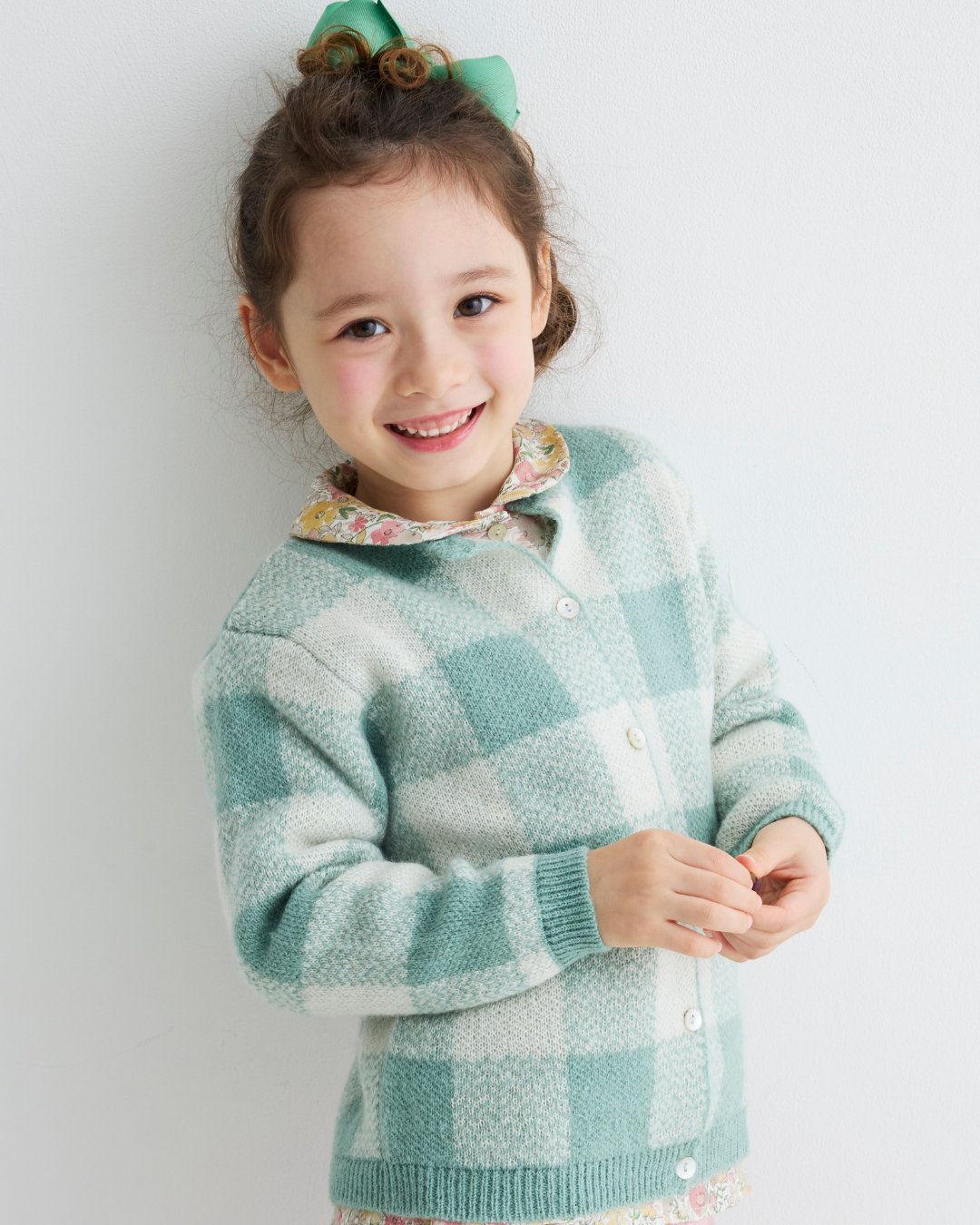 JOMilano★カシミヤ混VERDE SALVIAカーディガン(2A~10A)の画像