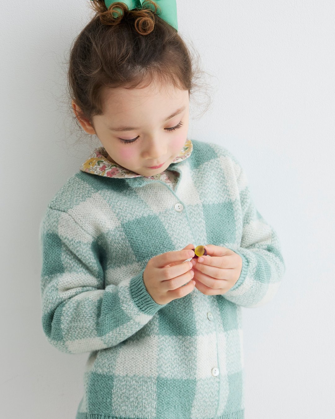 JOMilano★カシミヤ混VERDE SALVIAカーディガン(2A~10A)の画像