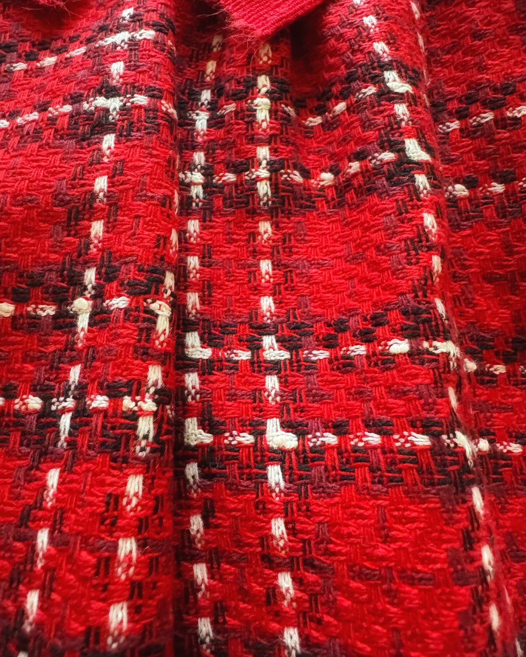 FinaEjerique★レッドチェックツイードドレス(2A~10A)の画像