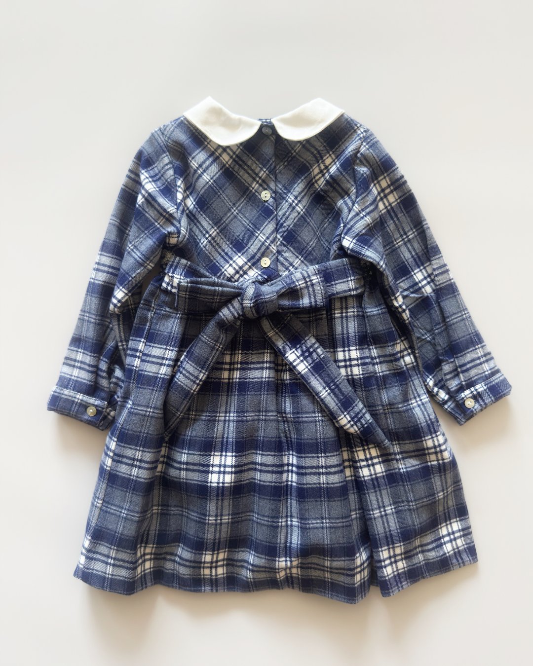 Malvi&Co★ネイビータータンスモッキングドレス(2A~10A)の画像