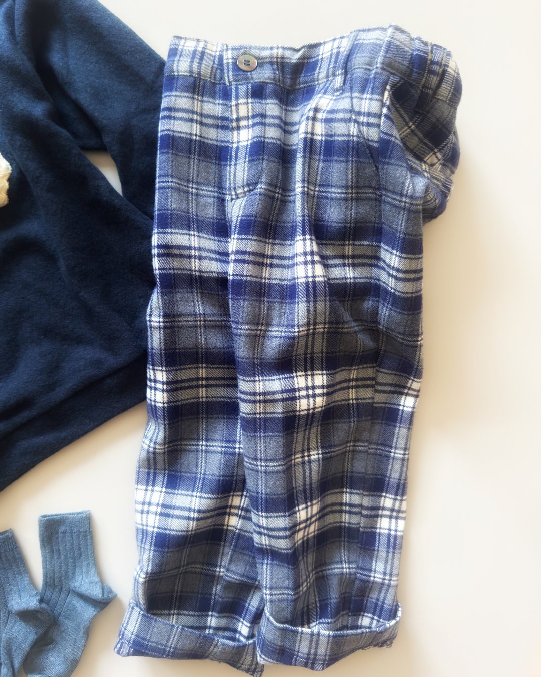 Malvi&Co(ISI)★ネイビータータンボーイズパンツ(2A~8A)の画像