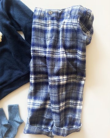 Malvi&Co(ISI)★ネイビータータンボーイズパンツ(2A~8A)の画像