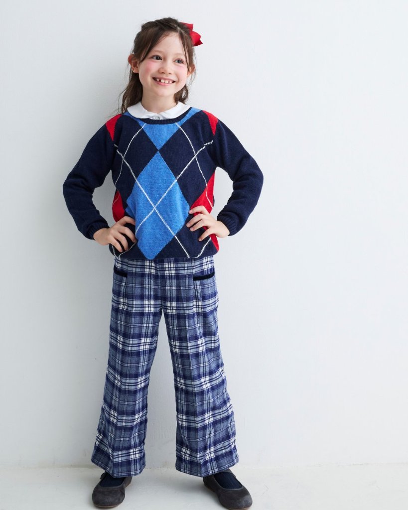 Malvi&Co★ネイビータータンガールズパンツ(3A~10A)の画像