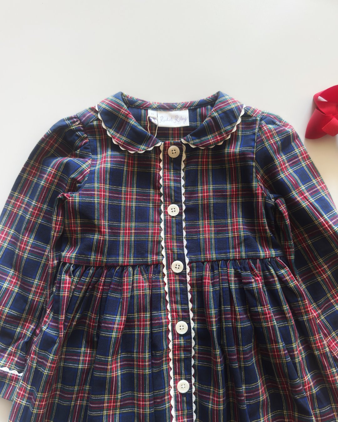 RachelRiley★Tartan Button Front Dress(3y~10y)の画像