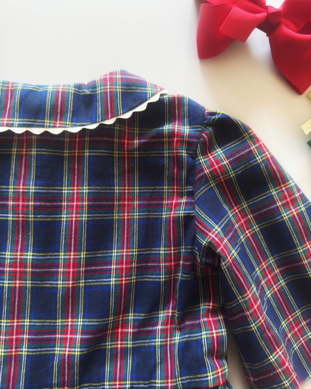 RachelRiley★Tartan Button Front Dress(3y~10y)の画像