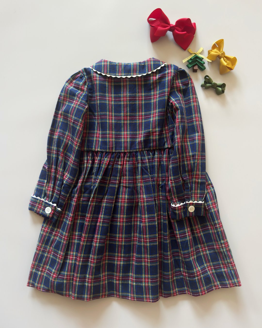 RachelRiley★Tartan Button Front Dress(3y~10y)の画像