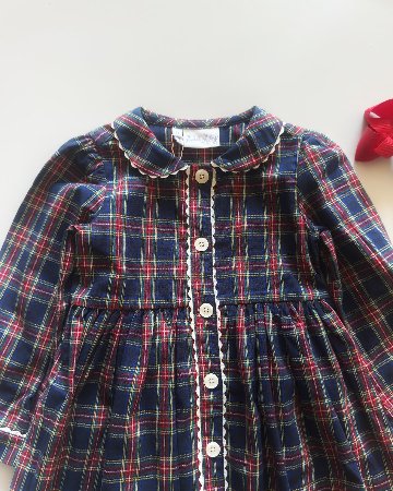 RachelRiley★Tartan Button Front Dress(3y~10y)の画像