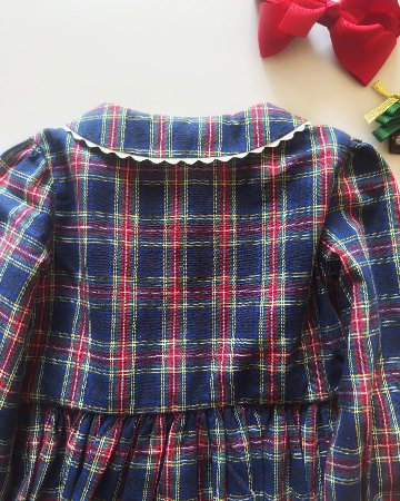 RachelRiley★Tartan Button Front Dress(3y~10y)の画像