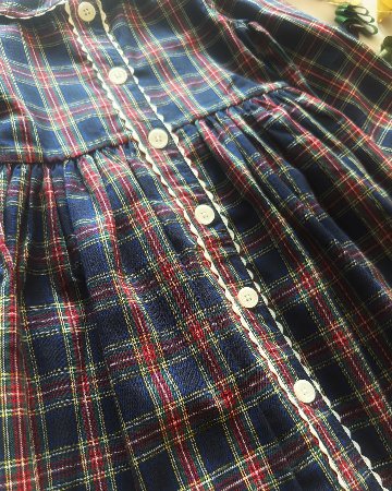 RachelRiley★Tartan Button Front Dress(3y~10y)の画像