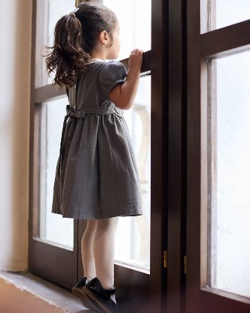 Malvi&Co★スカラップ刺繍フランネルドレス(3A~10A)の画像