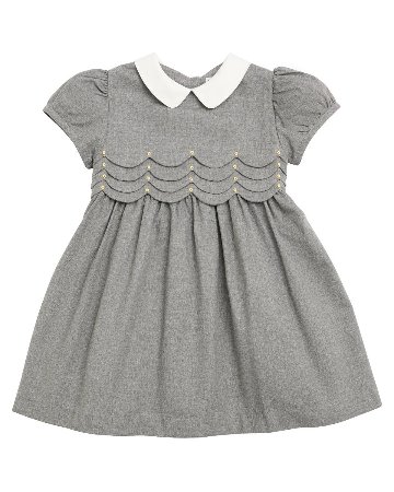 Malvi&Co★スカラップ刺繍フランネルドレス(3A~10A)の画像