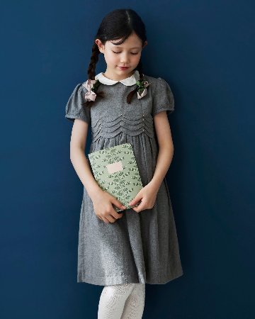 Malvi&Co★スカラップ刺繍フランネルドレス(3A~10A)の画像