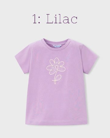 Mayoral★フラワー刺繍ジャージーTシャツ(全2色)(2y~10y)の画像