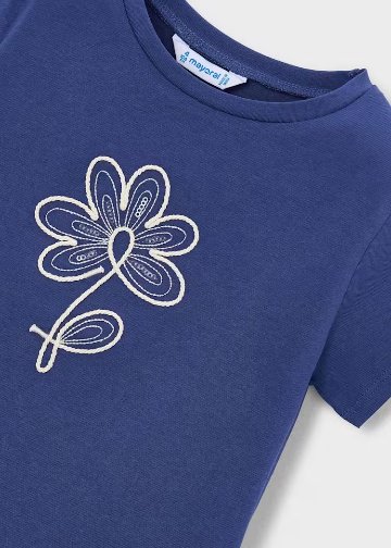 Mayoral★フラワー刺繍ジャージーTシャツ(全2色)(2y~10y)の画像