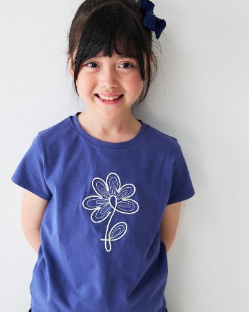 Mayoral★フラワー刺繍ジャージーTシャツ(全2色)(2y~10y)の画像