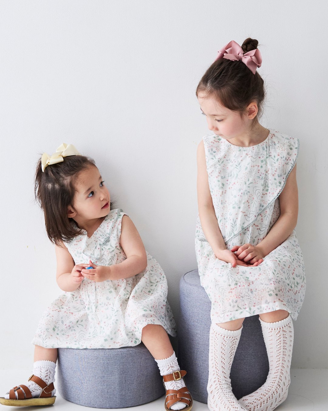 FinaEjerique★Green leaf organza dress-mini(12m~2A)の画像