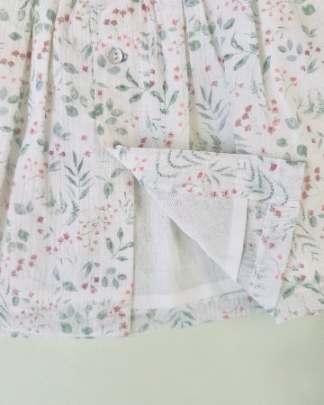FinaEjerique★Green leaf organza dress-mini(12m~2A)の画像