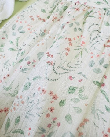 FinaEjerique★Green leaf organza dress-mini(12m~2A)の画像