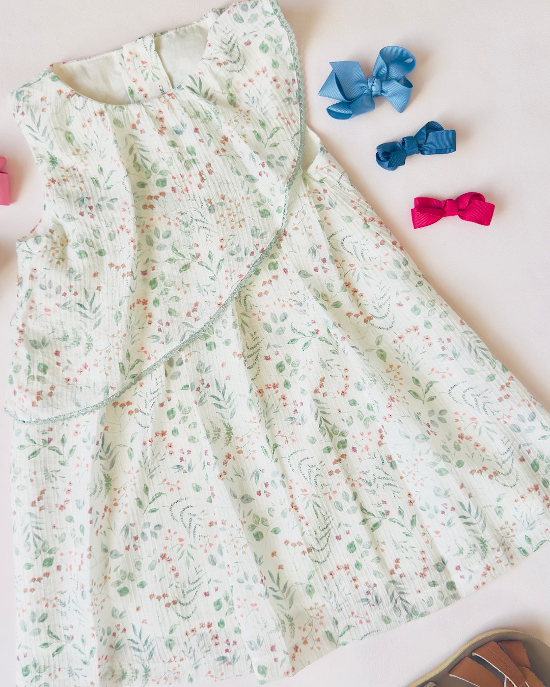 FinaEjerique★Green leaf organza dress(3A~10A)の画像