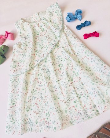 FinaEjerique★Green leaf organza dress(3A~10A)の画像