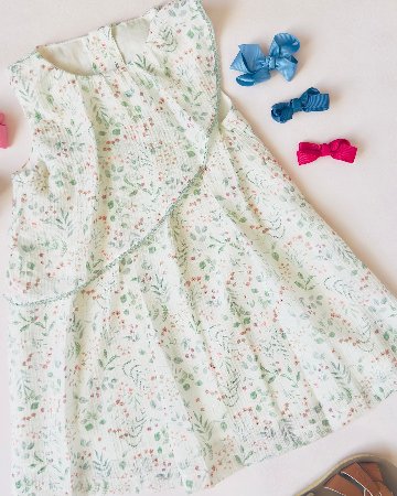 FinaEjerique★Green leaf organza dress(3A~10A)の画像