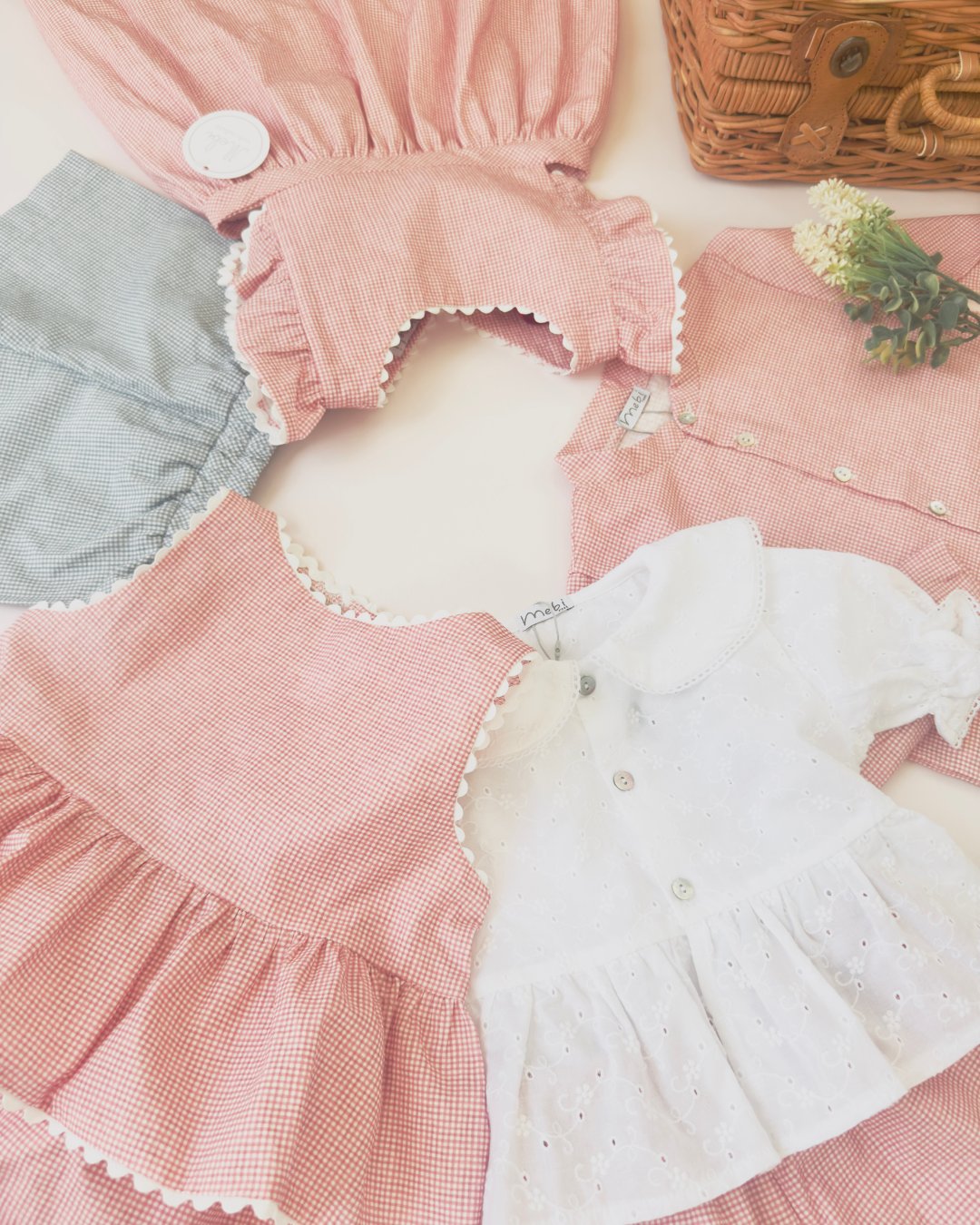 mebi★Midsummer Rouge with Gingham セットアップ(2A~8A)の画像