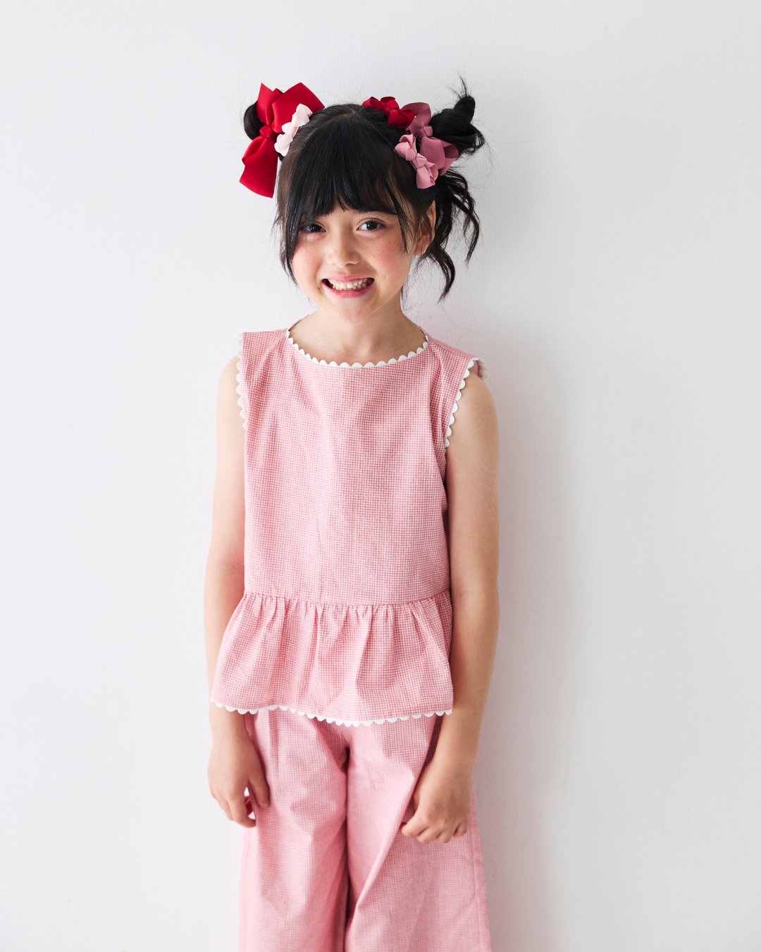 mebi★Midsummer Rouge with Gingham セットアップ(2A~8A)の画像