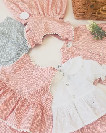 mebi★Midsummer Rouge with Gingham セットアップ(2A~8A)の画像